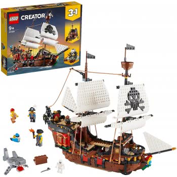 LEGO Creator 3In1 Pirate Ship, Inn And Skull Island Toy Set 31109 5702016616354