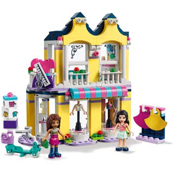 LEGO Friends Emmas Fashion Shop Accessories Store Play Set With Emma And Andrea 41427 5702016619126