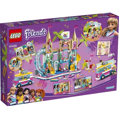 LEGO Friends Summer Fun Water Park Resort Play Set With Stephanie, Emma & Olivia Mini Dolls 41430 5702016619157