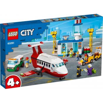 LEGO City Central Airport Playset With Toy Plane, Fuel Truck And Pilot Figure 60261 5702016617955