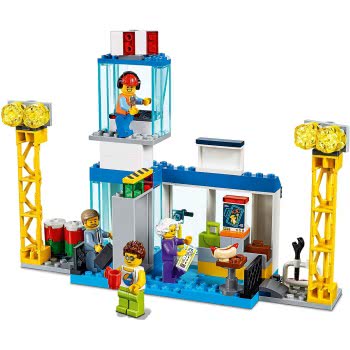 LEGO City Central Airport Playset With Toy Plane, Fuel Truck And Pilot Figure 60261 5702016617955