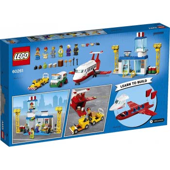 LEGO City Central Airport Playset With Toy Plane, Fuel Truck And Pilot Figure 60261 5702016617955