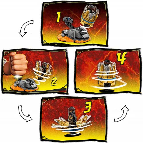 LEGO Ninjago Spinjitzu Burst - Cole Black Ninja Spinner Set 70685 5702016616835