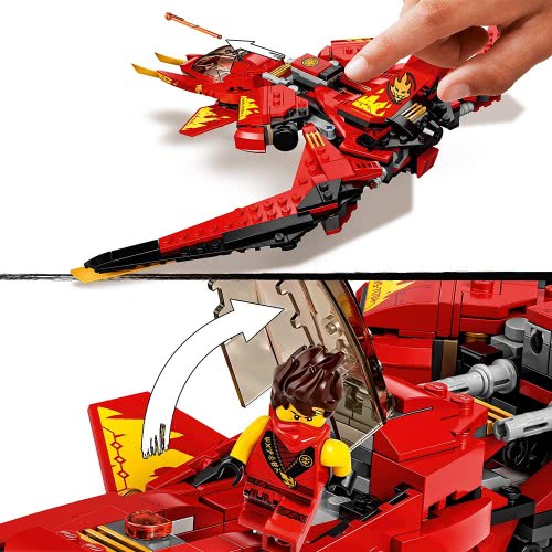 LEGO Ninjago Legacy Kai Fighter Toy Jet Playset With Nindroid Action Figures 71704 5702016616903