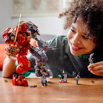 LEGO Ninjago Fire Stone Mech Toy, Ninja Action Figure 71720 5702016617054