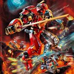 LEGO Ninjago Fire Stone Mech Toy, Ninja Action Figure 71720 5702016617054