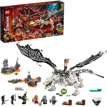 LEGO Ninjago Skull Sorcerers Dragon Toy 2In1 Building Set And Board Game With Skeleton Army Figures 71721 5702016617061
