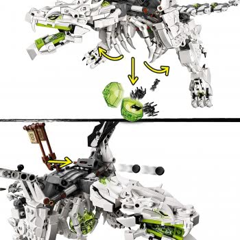 LEGO Ninjago Skull Sorcerers Dragon Toy 2In1 Building Set And Board Game With Skeleton Army Figures 71721 5702016617061