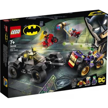 LEGO DC Batman Jokers Trike Chase With Batmobile, Harley Quinn And Robin Minifigures 76159 5702016619386