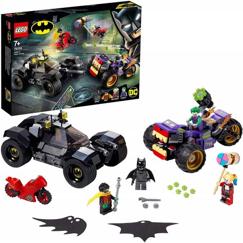 LEGO DC Batman Jokers Trike Chase With Batmobile, Harley Quinn And Robin Minifigures 76159 5702016619386