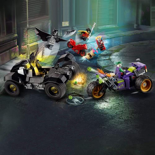 LEGO DC Batman Jokers Trike Chase With Batmobile, Harley Quinn And Robin Minifigures 76159 5702016619386