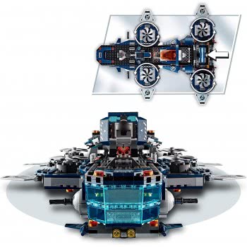 LEGO Marvel Avengers Helicarrier Toy With Iron Man, Thor And Captain Marvel, Super Heroes Series 76153 5702016619348