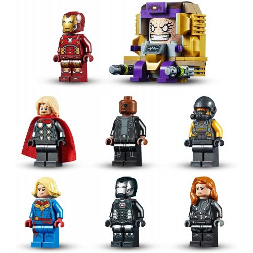 LEGO Marvel Avengers Helicarrier Toy With Iron Man, Thor And Captain Marvel, Super Heroes Series 76153 5702016619348