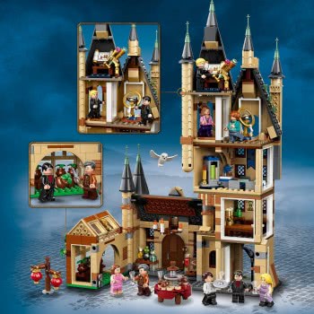 LEGO Harry Potter Hogwarts Castle Astronomy Tower Toy Compatible With Great Hall And Whomping Willow Sets 75969 5702016616699