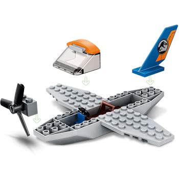 LEGO Jurassic World Velociraptor: Biplane Rescue Mission Dino Toys For Preschool Kids 75942 5702016616651