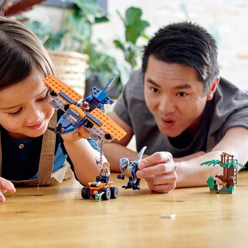 LEGO Jurassic World Velociraptor: Biplane Rescue Mission Dino Toys For Preschool Kids 75942 5702016616651