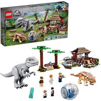 LEGO Jurassic World Indominus Rex Vs. Ankylosaurus Dinosaurs Set With Gyrosphere 75941 5702016616644