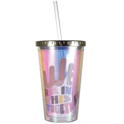 FunkyFish We Are In This Together Ποτήρι Με Καλαμάκι 500 Ml 300-30010 5204549130692