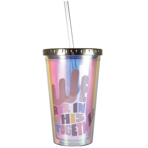 FunkyFish We Are In This Together Ποτήρι Με Καλαμάκι 500 Ml 300-30010 5204549130692