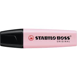 STABILO Boss Original Highlighter Chisel Tip Pastel Pink Blush Ink Colour X 1 Single Pen 70/129 4006381492294