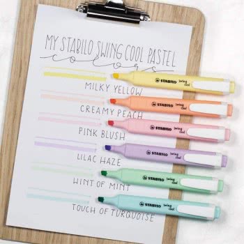 STABILO Swing Cool Pastel Edition Highlighter Pastel Red 275/129 4006381518550