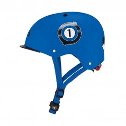 Globber Helmet Elite Lights XS/S (48-53Cm) Navy Blue Racing 507-100 4897070184503