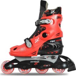 ΑΘΛΟΠΑΙΔΙΑ Roller Skate Αυξομειούμενα Πατίνια 31-34, Κόκκινο 002.1083/31/K 9985777001201