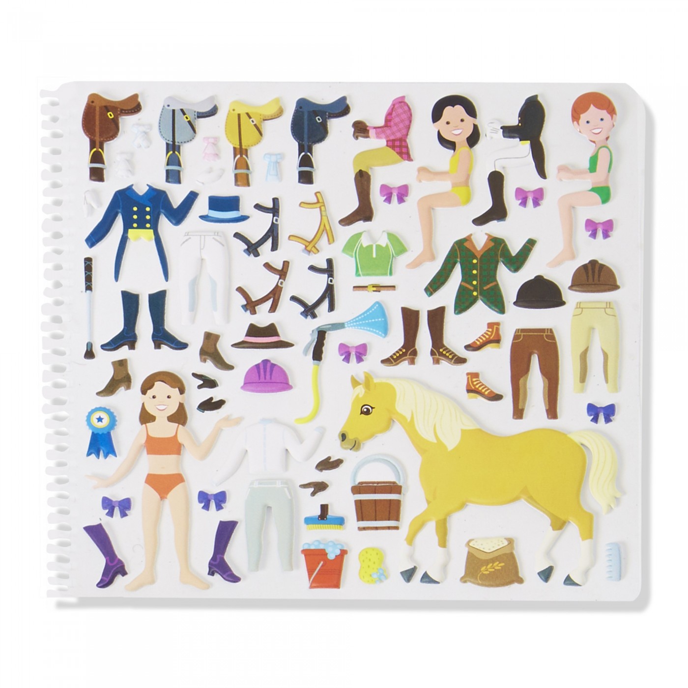Melissa & Doug Puffy Sticker Activity Book - Pets Place: 115 Wiederverwendbare Stickies & 10 Seiten Spielszenen