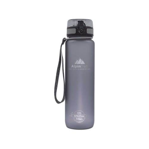 AlpinTec Παγούρι Γκρι 1000Ml Με Στόμιο BPA Free Fast Open Q-1000GY 4891327701000