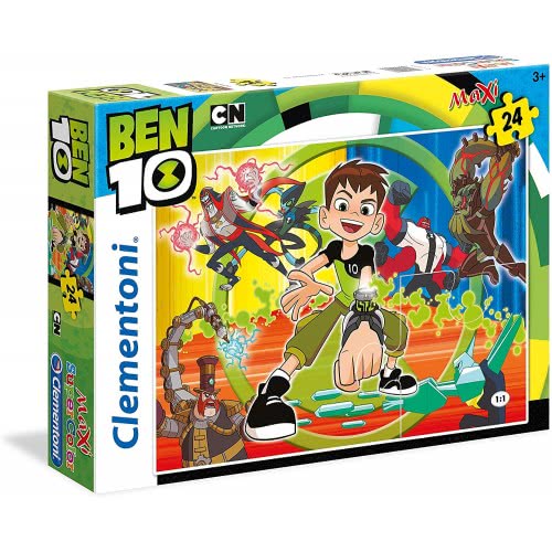 Clementoni Supercolor Puzzle-Ben 10-24 Maxi Pieces, Multi-Colour 1200-24498 8005125244980