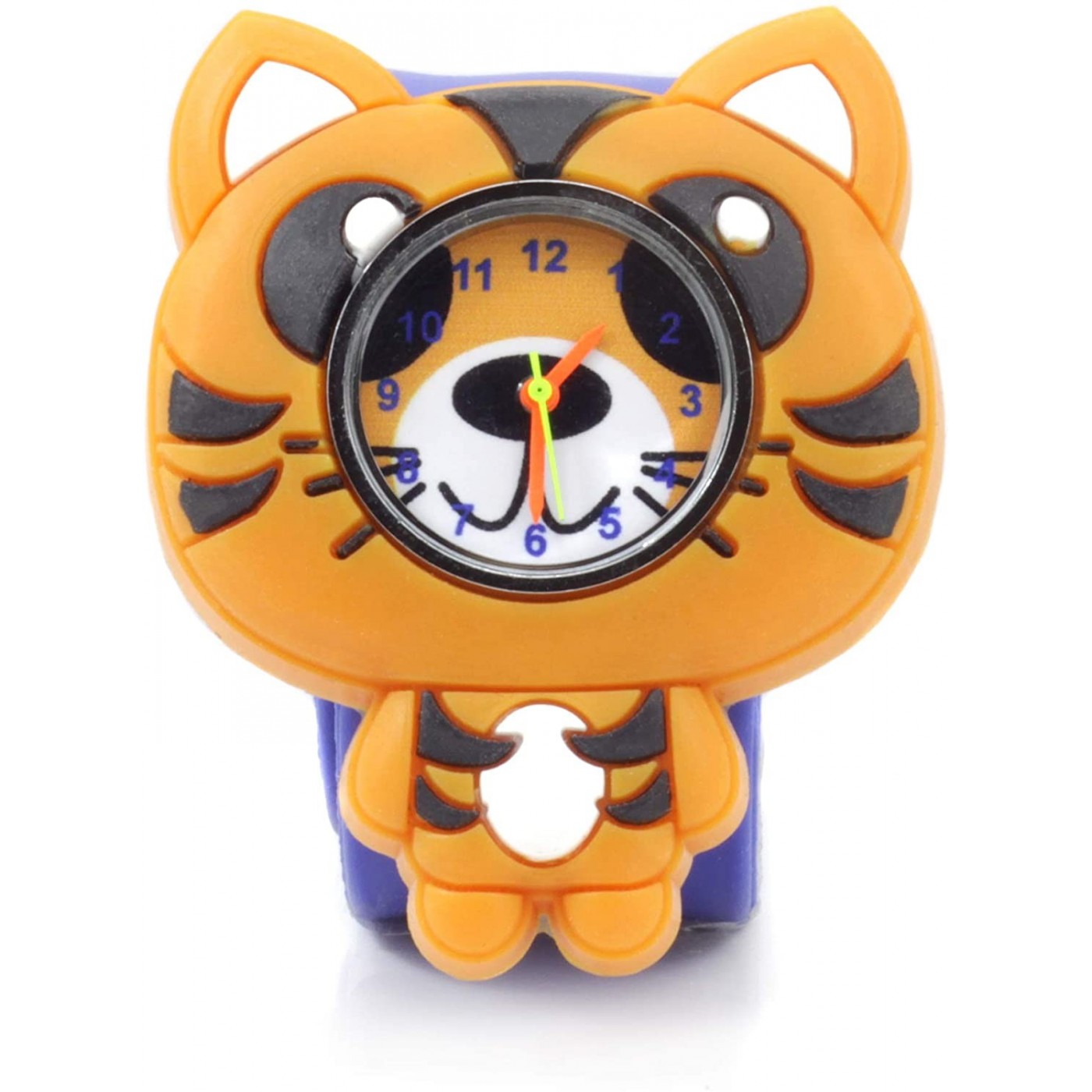 Wacky Watches Tiger Animal Design Slapwatch Silicone Watch Band ...