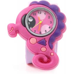Wacky Watches Seahorse Animal Design Slapwatch Fast Fit Kids Childrens Silicone Watch Band 14482313 5060560823131