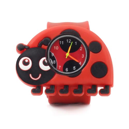 Wacky Watches Ladybird Animal Design Slapwatch Fast Fit Kids Childrens Silicone Watch Band 14482299 5060560822998