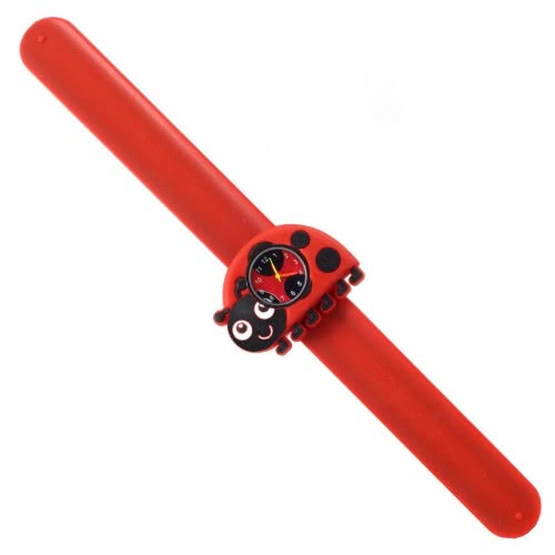 Wacky Watches Ladybird Animal Design Slapwatch Fast Fit Kids Childrens Silicone Watch Band 14482299 5060560822998