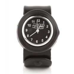 Wacky Watches Colour Black Animal Design Slapwatch Fast Fit Kids Childrens Silicone Watch Band 14482278 5060560822783
