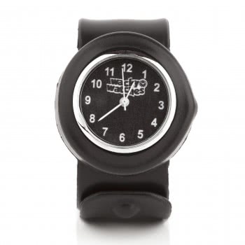 Wacky Watches Colour Black Animal Design Slapwatch Fast Fit Kids Childrens Silicone Watch Band 14482278 5060560822783