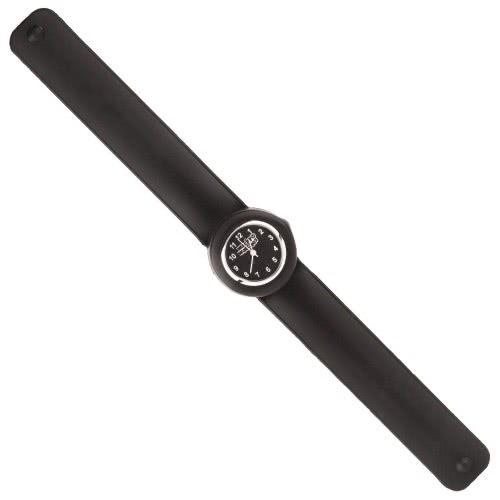 Wacky Watches Colour Black Animal Design Slapwatch Fast Fit Kids Childrens Silicone Watch Band 14482278 5060560822783