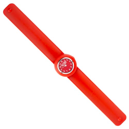 Wacky Watches Colour Red Animal Design Slapwatch Fast Fit Kids Childrens Silicone Watch Band 14482284 5060560822844