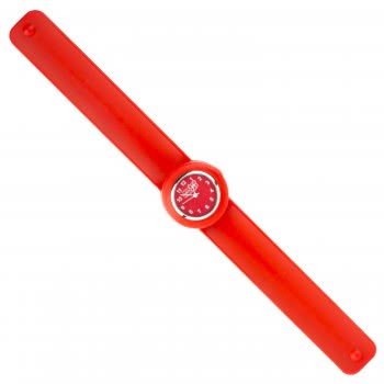 Wacky Watches Colour Red Animal Design Slapwatch Fast Fit Kids Childrens Silicone Watch Band 14482284 5060560822844