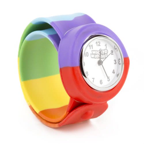 Wacky Watches Παιδικό Ρολόι Με Λουράκι Σιλικόνης Slap Ουράνιο Τόξο 14482288 5060560822882