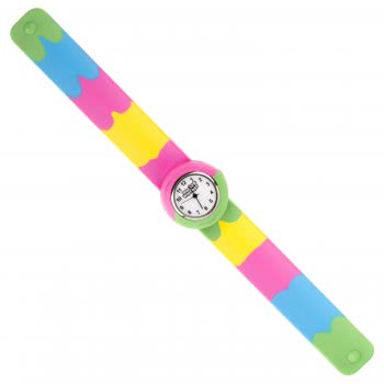 Wacky Watches Colour Multicoloured Animal Design Slapwatch Fast Fit Kids Childrens Silicone Watch Band 14482287 5060560822875