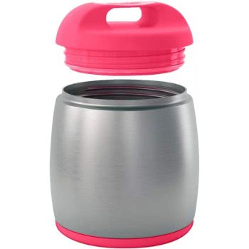 Chicco INOX Θερμός Φαγητού 350Ml Ροζ E20-60182-10 8058664113293