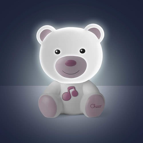 Chicco Dreamlight Projector Φωτάκι Νυκτός Αρκουδάκι Με Μελωδία Ανοιχτό Ροζ Y01-09830-10 8058664111381