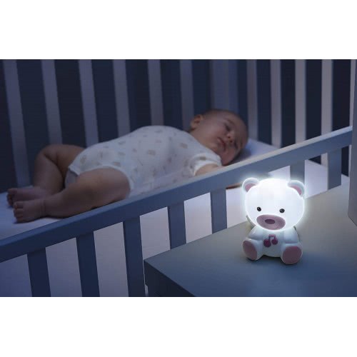 Chicco Dreamlight Projector Φωτάκι Νυκτός Αρκουδάκι Με Μελωδία Ανοιχτό Ροζ Y01-09830-10 8058664111381