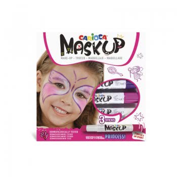 CARIOCA Mask Up Princess 3 Μαρκαδόροι Προσώπου C43049 8003511430498