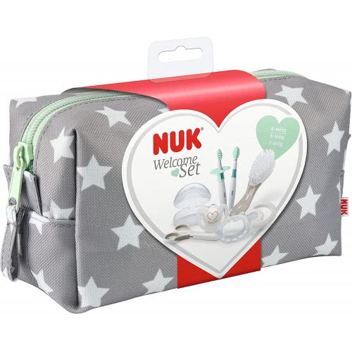 My First Nuk Welcome Set Βρεφικό Σετ Σε Τσαντάκι Με Genius Πιπίλα Σιλικόνης 0-6M, 10256412 4008600237006
