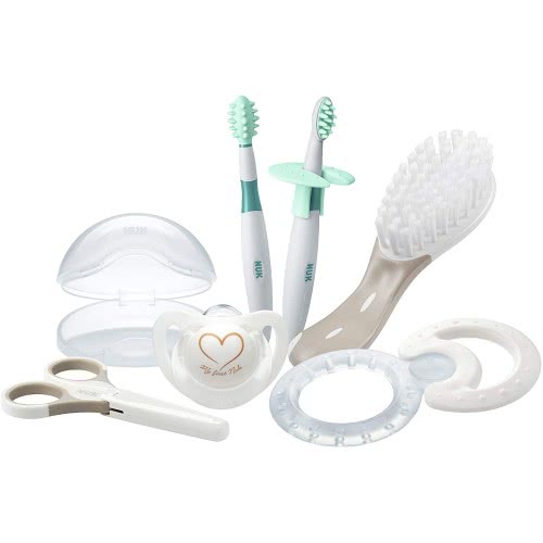 My First Nuk Welcome Set Βρεφικό Σετ Σε Τσαντάκι Με Genius Πιπίλα Σιλικόνης 0-6M, 10256412 4008600237006