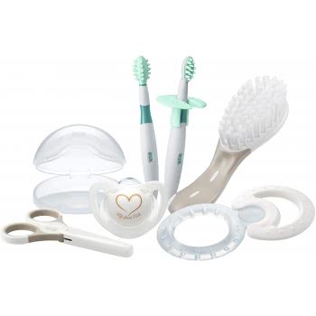 My First Nuk Welcome Set Βρεφικό Σετ Σε Τσαντάκι Με Genius Πιπίλα Σιλικόνης 0-6M, 10256412 4008600237006