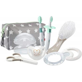 My First Nuk Welcome Set Βρεφικό Σετ Σε Τσαντάκι Με Genius Πιπίλα Σιλικόνης 0-6M, 10256412 4008600237006