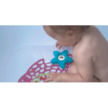 NUK Digital Baby Bath Floating Temperature Thermometer, LCD Display, Starfish, Blue 10256379 4008600219415